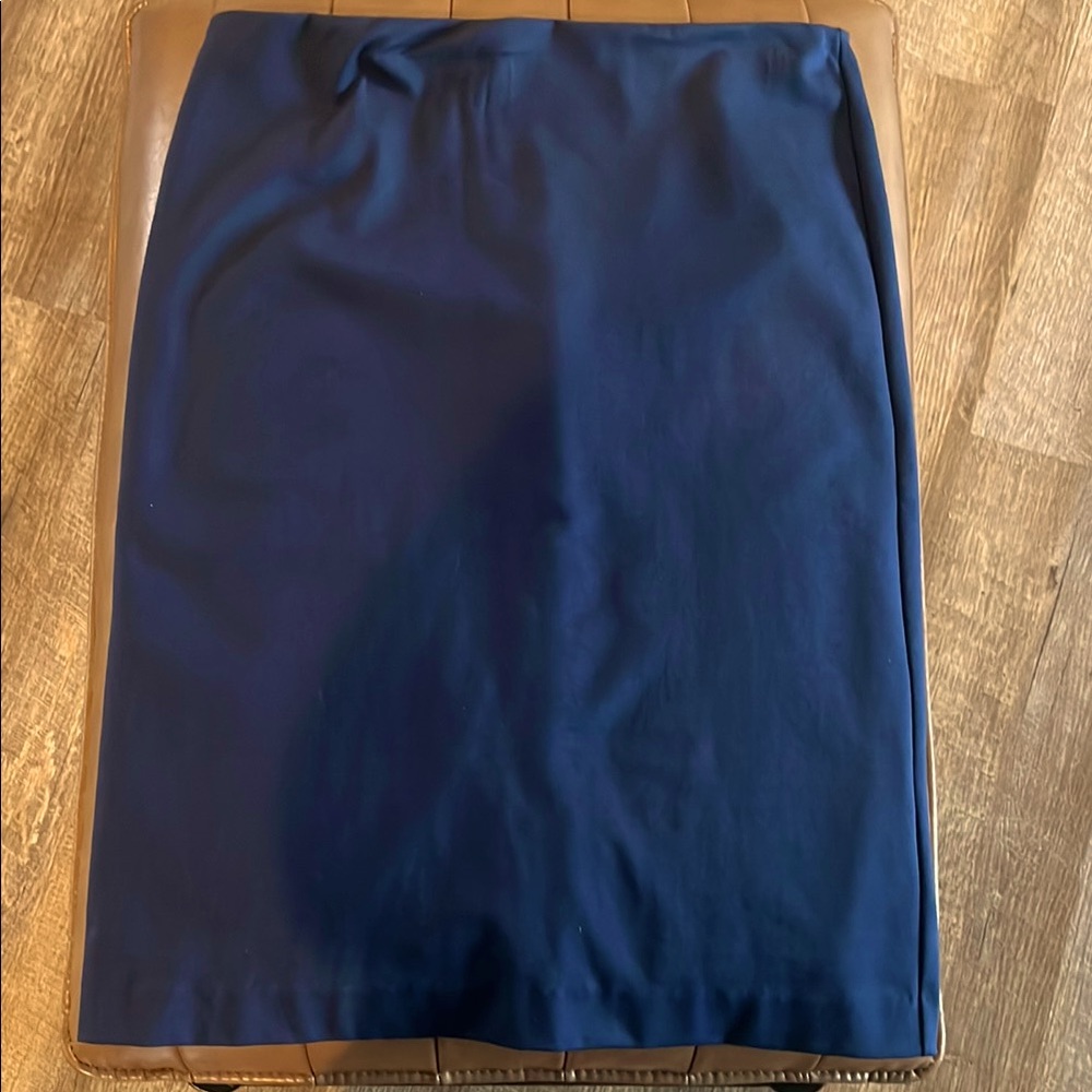 Garnet Hill Classic Navy Pencil Skirt